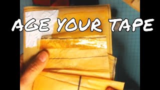 How to make Scotch tape look old for your Junk Journal and Mixed Media Projects!