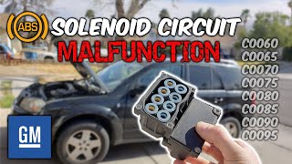 ABS Solenoid Circuit Malfunction (GM EBCM Brake Control Module Replacement)