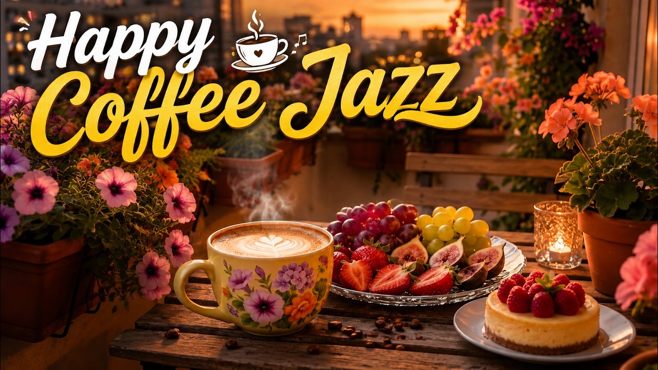 Happy Coffee Jazz ☕ Cozy Warm Café Ambience with Relaxing Bossa