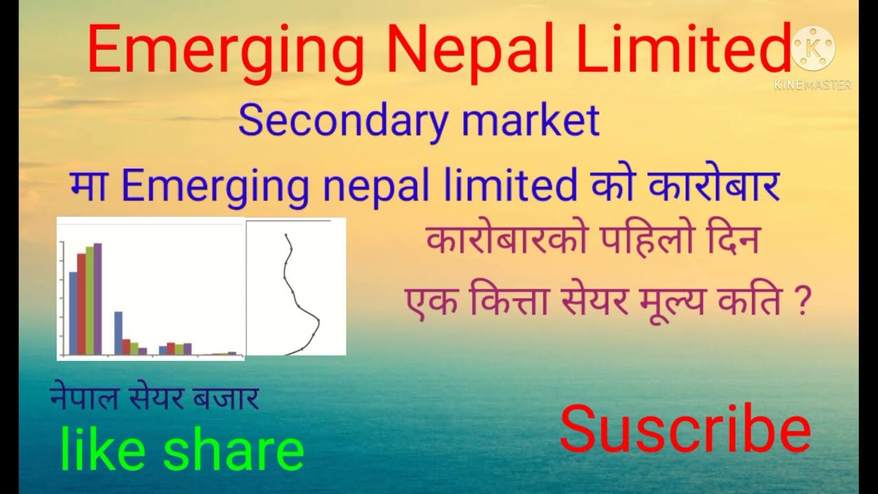 Transection in secondary market of emerging nepal limited