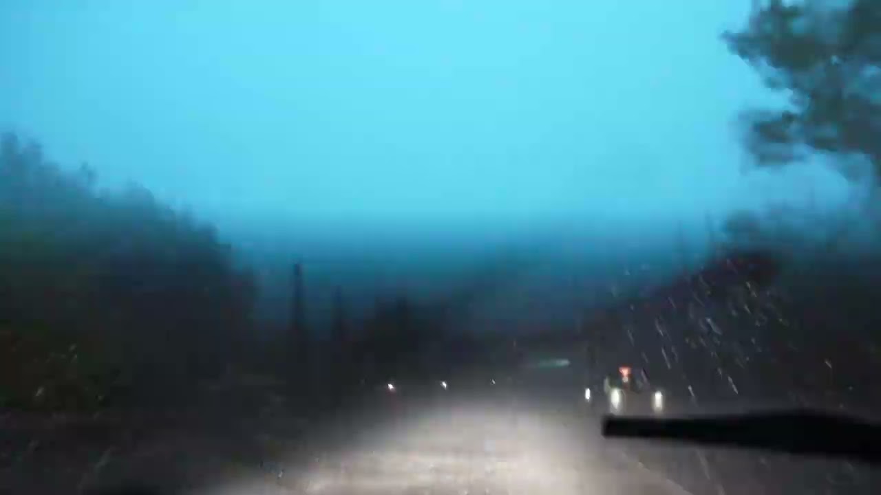 Orage Très Violent Déluge Sur L'Autoroute Du Soleil 21 Juillet 2025 Alerte Orange Part 2