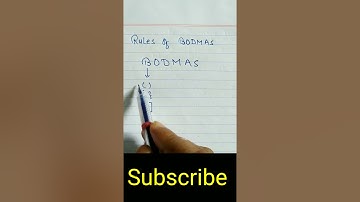 Rules of BODMAS | Simplify | Simplification #shorts #simplify