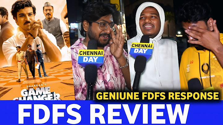Game changer Review | Game changer Fdfs Review | Gamechanger Movie Review |Game changer Review tamil
