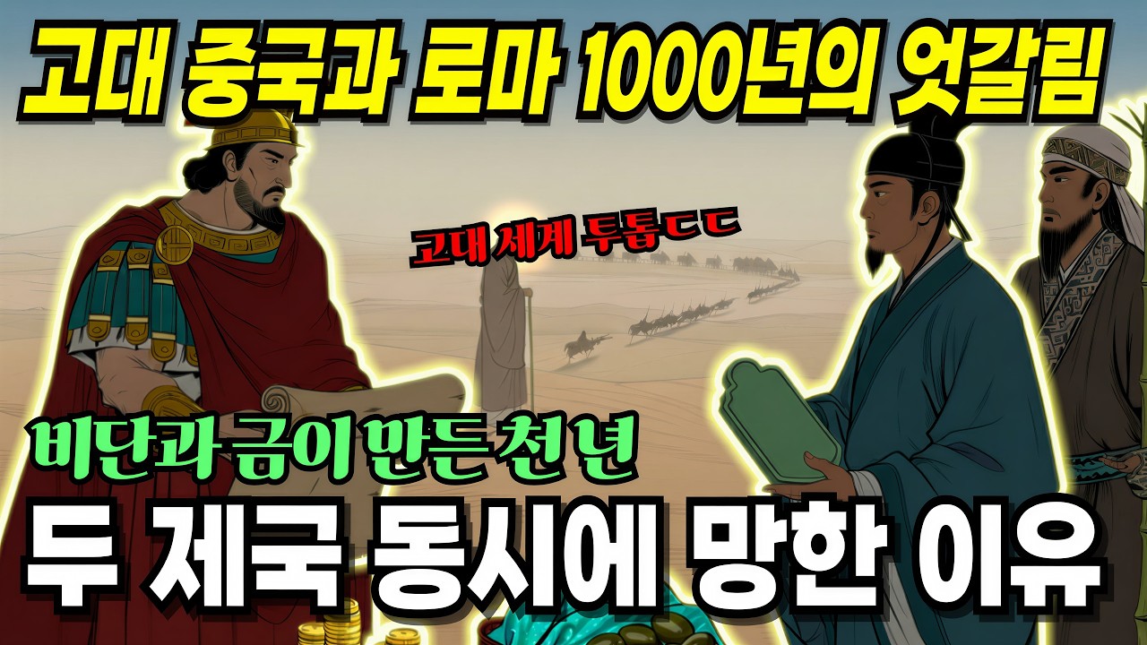 고대 중국과 로마(BC 1C ~ AD 2C)11,000년의 엇갈림 비단과 금이 만든 천 년, 두 제국 동시에 망한 이유