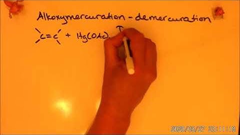 HgOAc examples alkoxymercuration