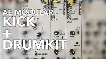 AE Modular - Kick, Drumkit 010 & Topograf (MI Grids) Sound Demo @ Superbooth 2019 #TTNM