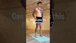Most people can’t pass this test. Can you 🤔 #mobility #mobilitychallenge #yogachallenge #yogalife