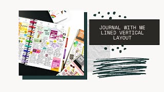 Journal With Me .. In A Planner // Happy Planner Classic// Lined Vertical