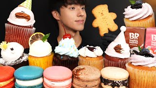 ASMR MUKBANG CUPCAKE & MACAROON
