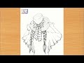 Backside Drawing of Girl With Cap | Drawing of Girl | Backside Drawing of Women in saree | Girl Art