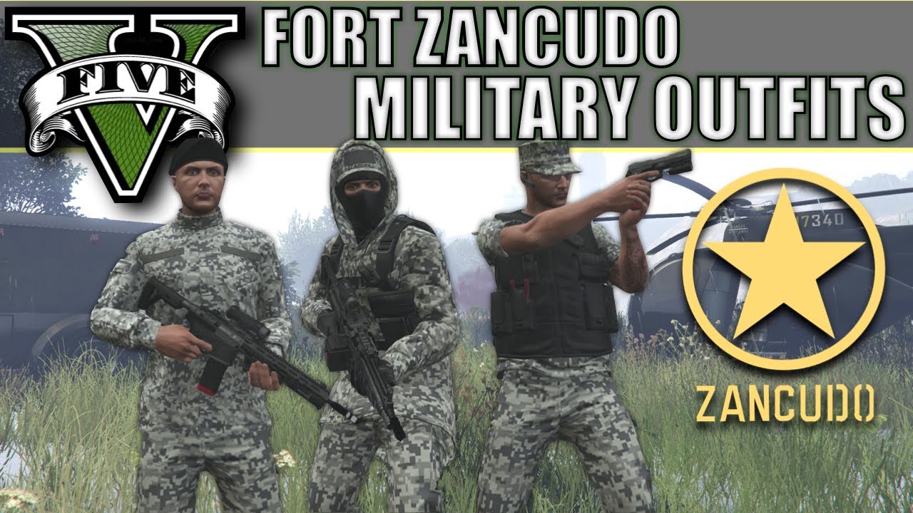 GTA V New Fort Zancudo Military Outfits! Top Custom Military Outfits
