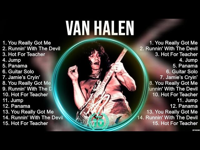 Van Halen Greatest Hits ~ Best Songs Of 80s 90s Old Music Hits Collection