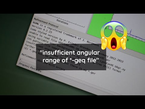 Profex XRD: Fixing the "insufficient angular range" error