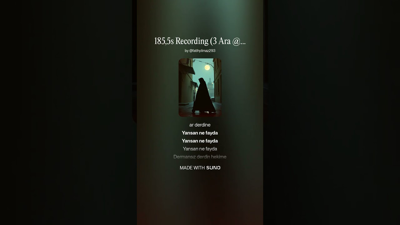 söz: Ekrem demiray müzik:fatih yılmaz yapay zeka ile olusturdum iyi dinlemeler