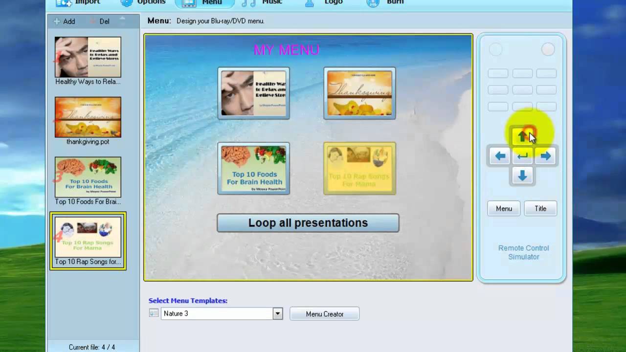 how to play powerpoint presentation on tv