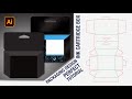 Ink Cartridge / Toner Box Packaging Design in Adobe Illustrator | Die Cut Template Tutorial