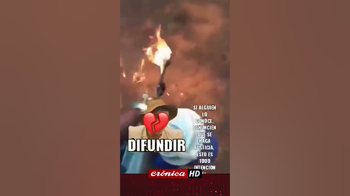 Se filmó prendiendo fuego, lo escracharon y salió a hablar: “fue la orden de mis jefes”