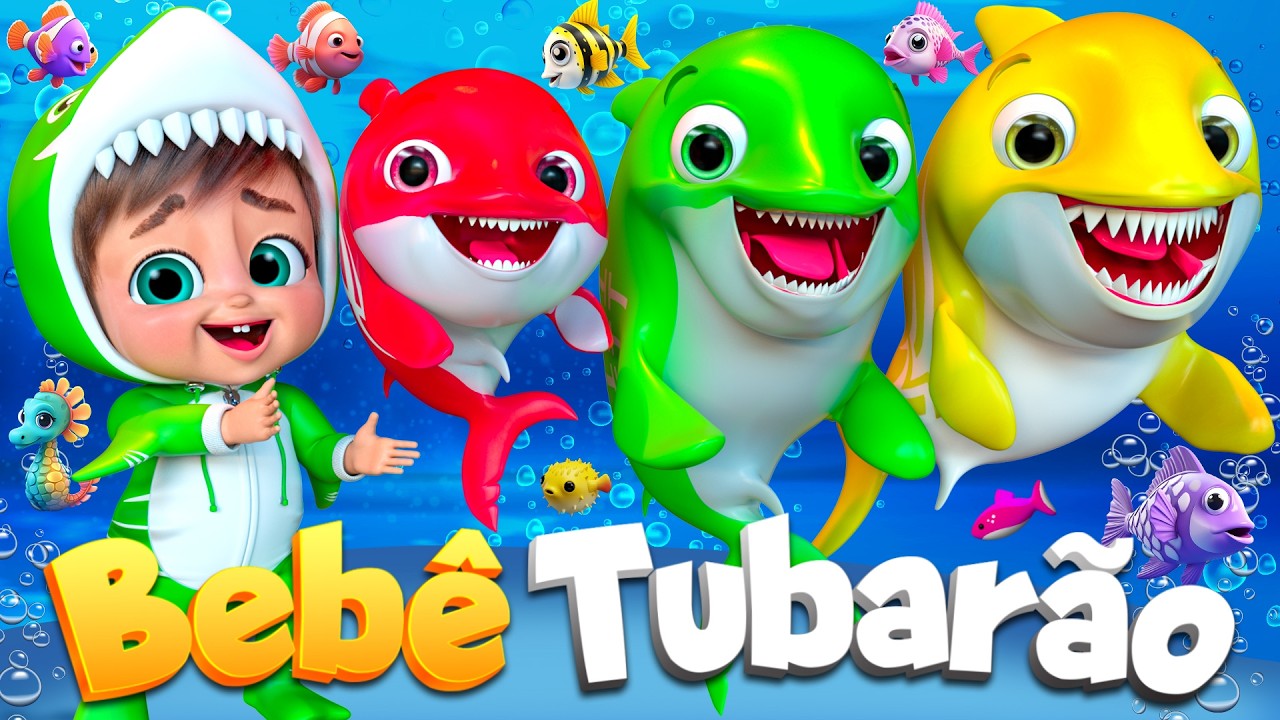 A Dança do Bebê Tubarão  @SuperLucaPortugues #rimasinfantis #musicasinfantis
