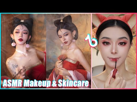 Jannatul☘️Mitsuisen✨ASMR Makeup & Skincare Routine✨Tiktok satisfying makeup asmr compilation🌿180