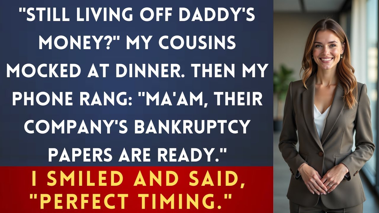 At The Family Dinner, They Called Me Useless—Then My Assistant Called About Their Bankruptcy