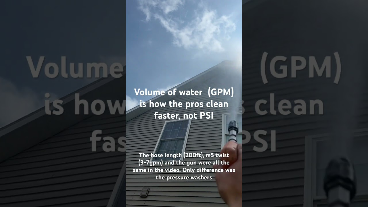 2.3 GPM vs 5.5 GPM pressure washer!! 💥