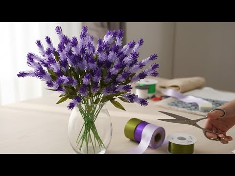DIY| Tutorial Lavender Satin Ribbon Flower