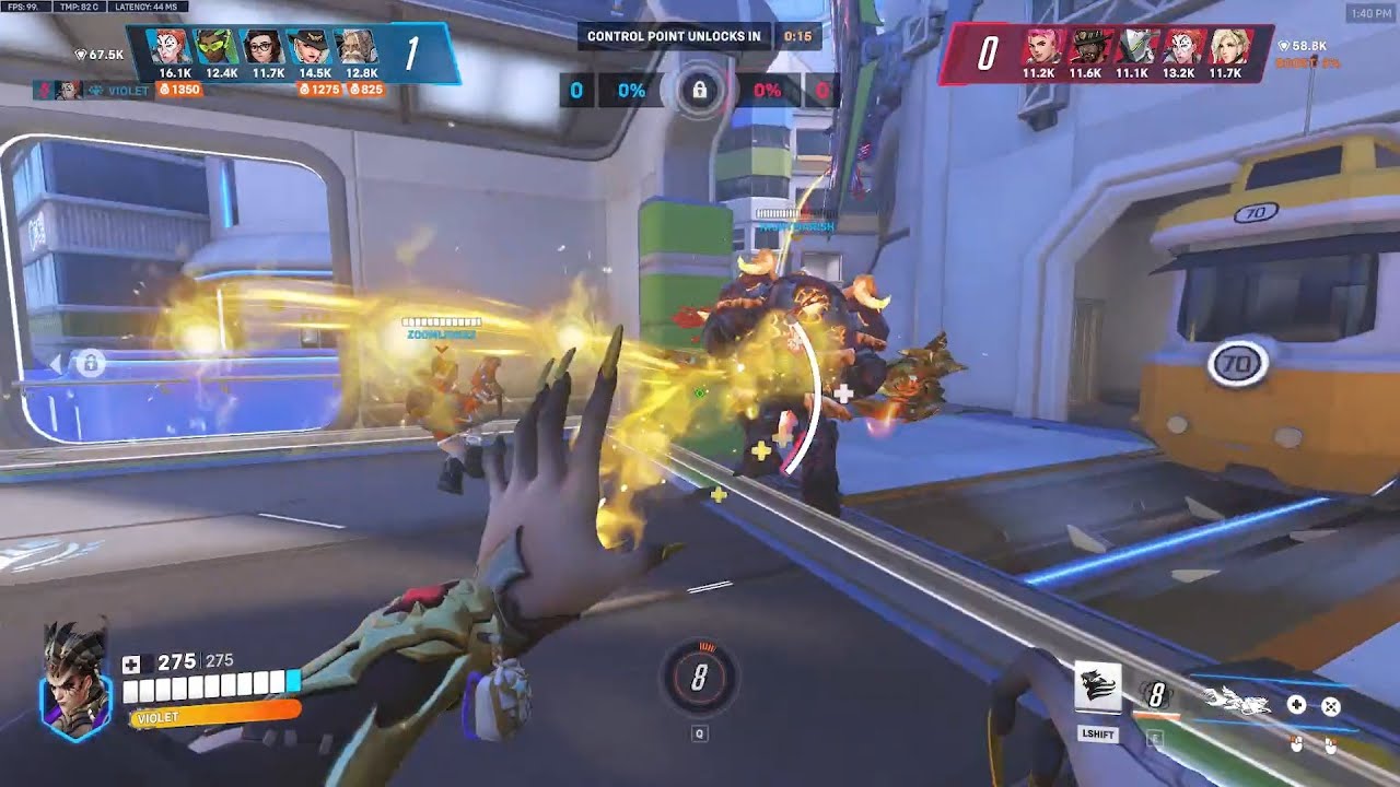 STADIUM! VIOLET MOIRA GAMEPLAY OVERWATCH 2 SEASON 17