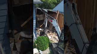 Follow to see the rest of this building demo🚧 #demolition #oldbuilding #demolished #decayed