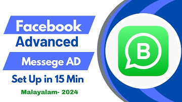 Advanced Facebook Ads in Malayalam | WhatsApp Message Ad setup 2024 complete Malayalam tutorial