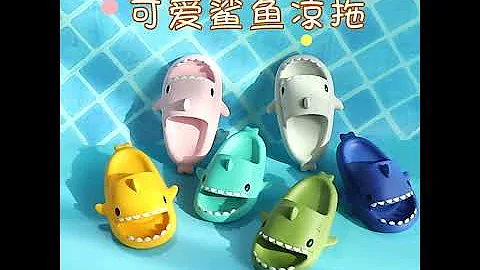 Kids 3D Shark Eva Sandals Children Slippers Summer Home Non-Slip Soft Bottom Baby Slippers