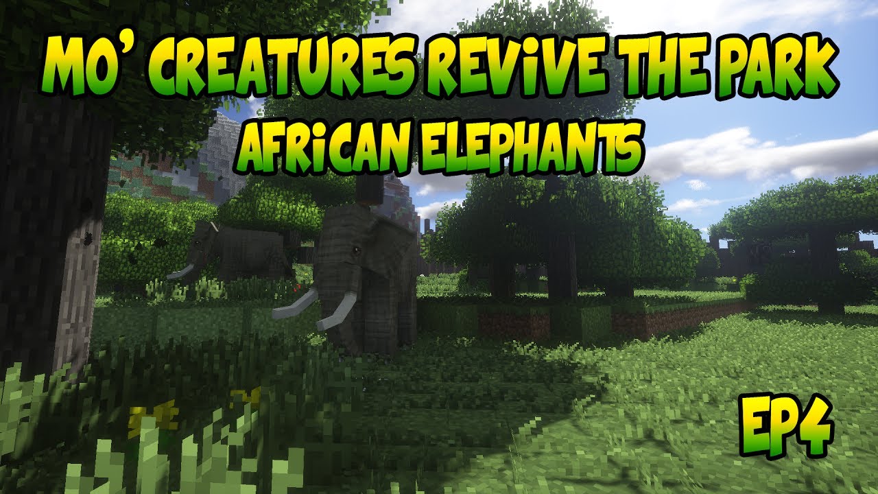 Mo' Creatures Revive The Park #4! African Elephants! - YouTube