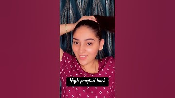 High ponytail Hack!! #highponytailhairstyle #highponytail #hack #hairstyle