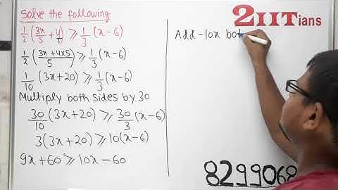 LINEAR INEQUALITIES Exercise 6.1 Q12 Class 11 Maths NCERT IIT JEE