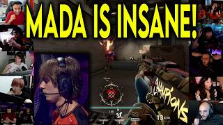 Valorant Streamers React To NRG Mada Insane 4k Against BBL In Masters Santiago screenshot 4