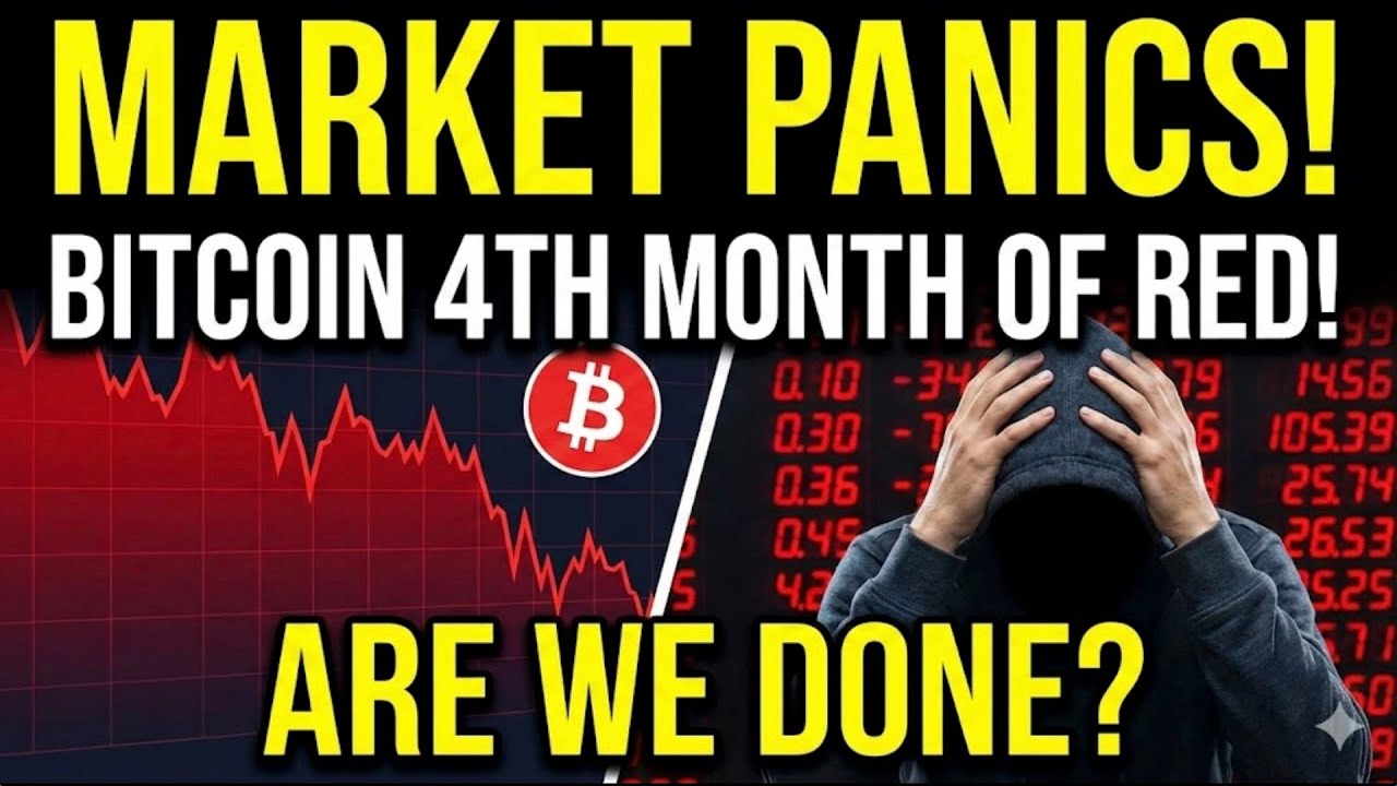 Market Panics! Bitcoin 4th Red Month! Are We Done?