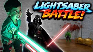 We Unboxed LIGHTSABERS… Then Had a Fight 😂