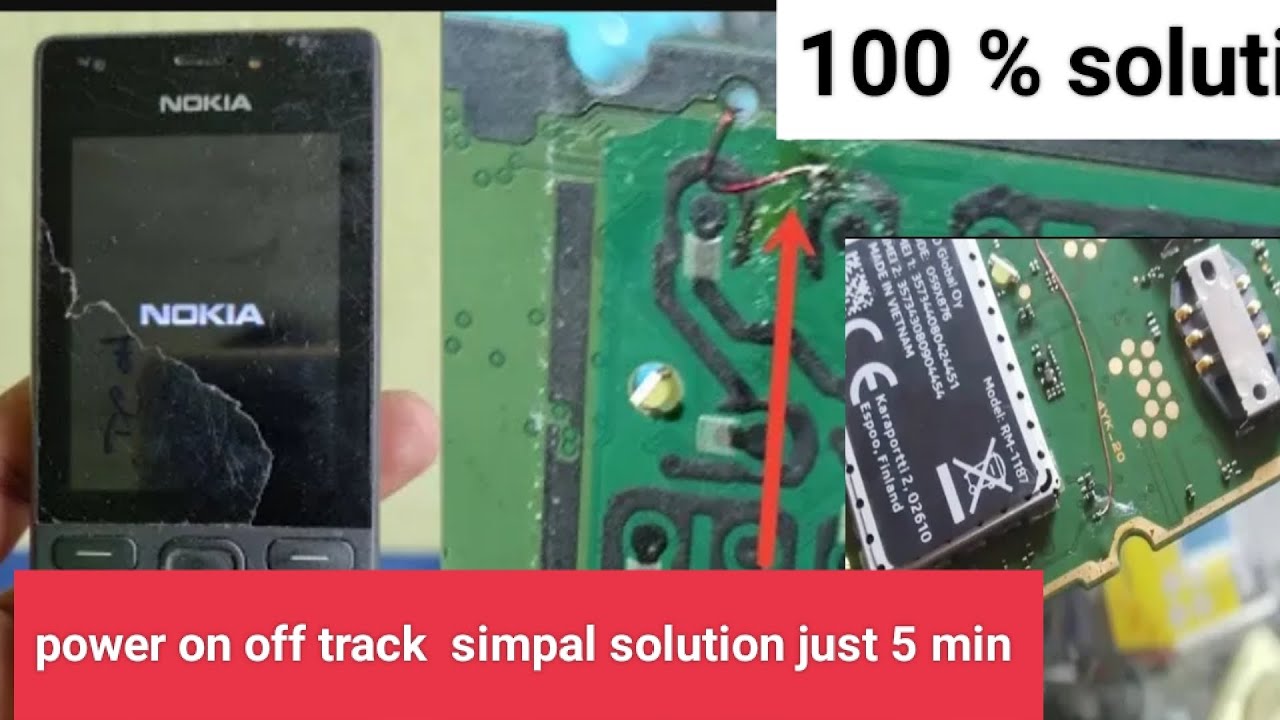 Nokia 216 power button not working | power on off not working solution ...