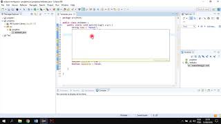 Criando o primeiro código java Eclipse