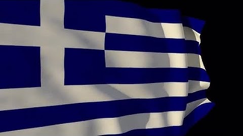 Greece Flag Waving Loop Stock Motion Graphics