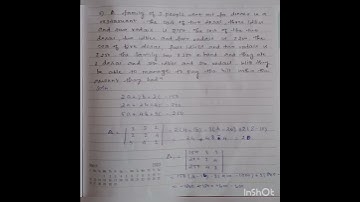 12thmaths| applications of Matrices and determinants| unit 1| exercise 1.4| 5th problem