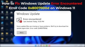 How to Fix Error Encountered Some Update Files are Missing or Have Problems on Windows 11