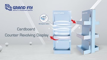 Cardboard Counter Revolving Display, Spinning Counter Top Display Unit