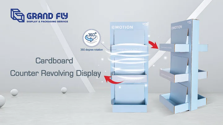 Cardboard Counter Revolving Display, Spinning Counter Top Display Unit