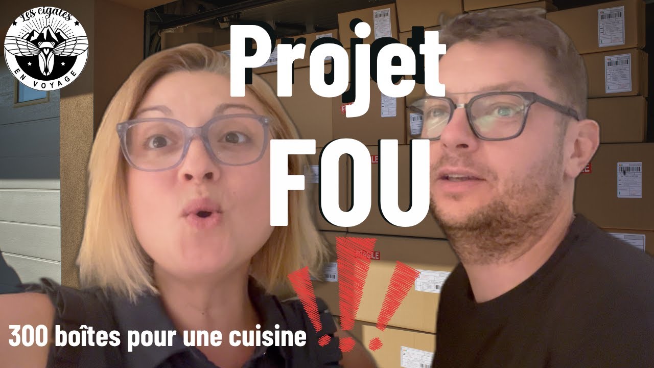 55. 🤪 Projet FOU ! Une cuisine dans 300 BOÎTES 📦 ‼️
