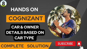 Cognizant Hands on  - Car & Owner Details Based on Car Type || TechieTalkwithAditya || SQL Query
