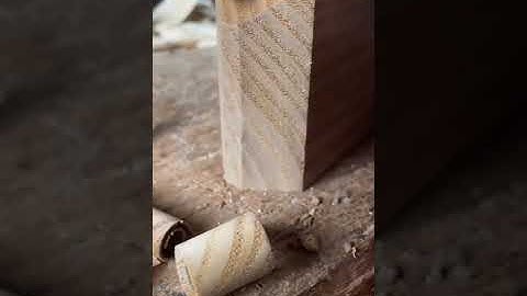 Easy way to carve wood using special super sharp simple tools #shorts