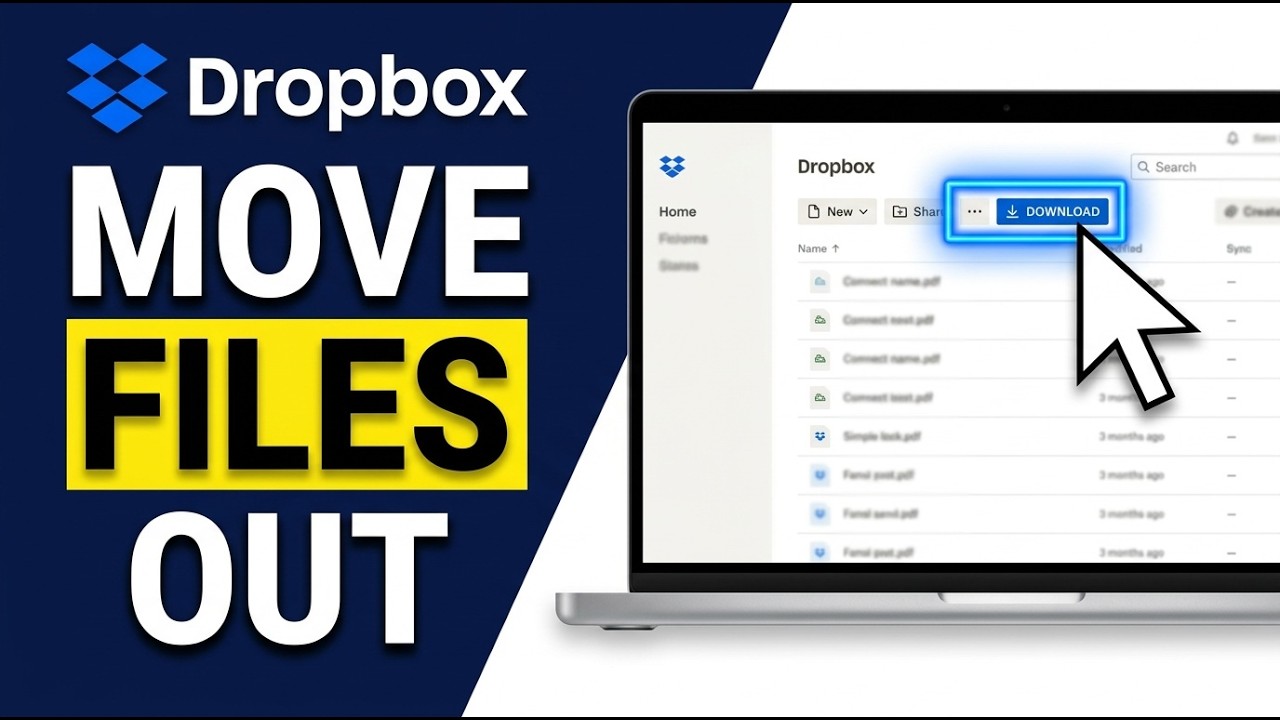 How to Move Files Out of Dropbox 2026 (Simple Step) - YouTube