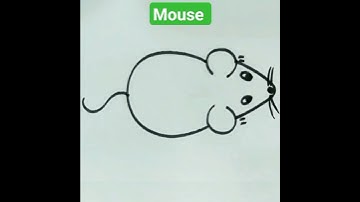 how to draw mouse 🐭 #drawing #viral #trending #shorts #shortsvideo #mouse