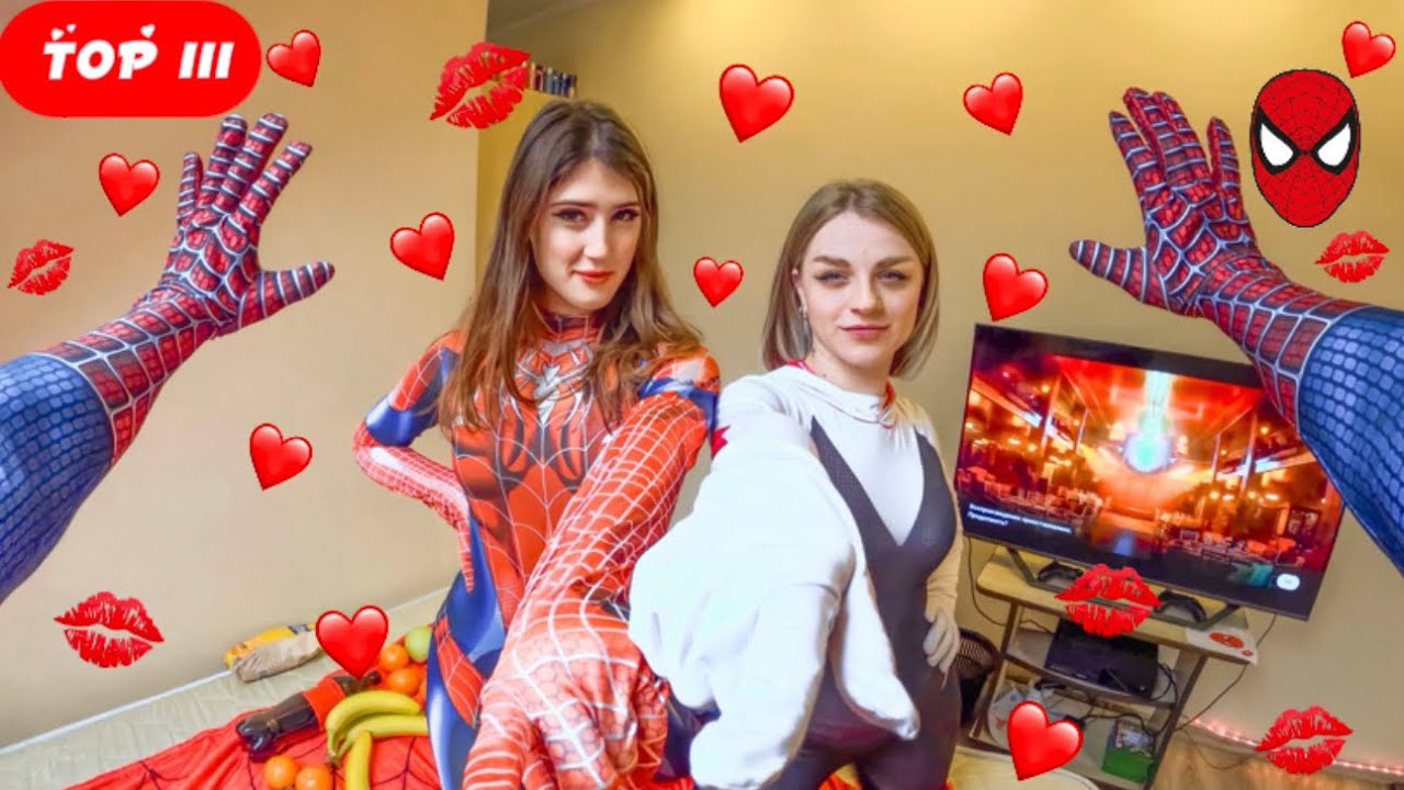 BEST TOP 3 CRAZY GIRLS WILL NOT LEAVE SPIDER-MAN ALONE (Love Parkour POV) ​⁠