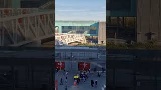 Play video: A view of the Ken Friar Bridge from the Emirates Upper Tier. #london #mylondon #arsenal